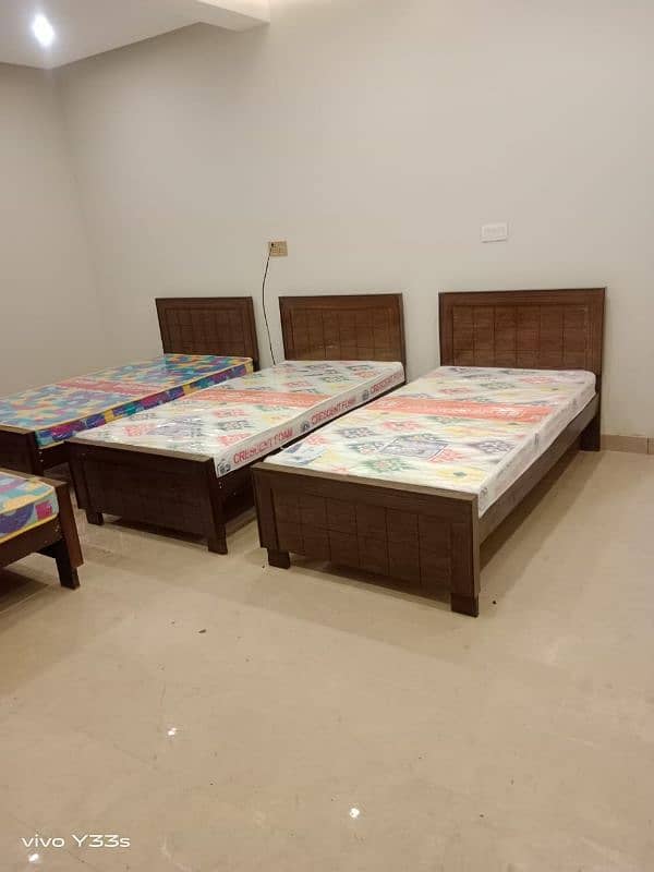 Single Beds Wooden Simple Designs Sale 3