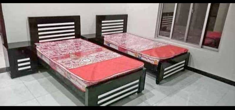 Single Beds Wooden Simple Designs Sale 10