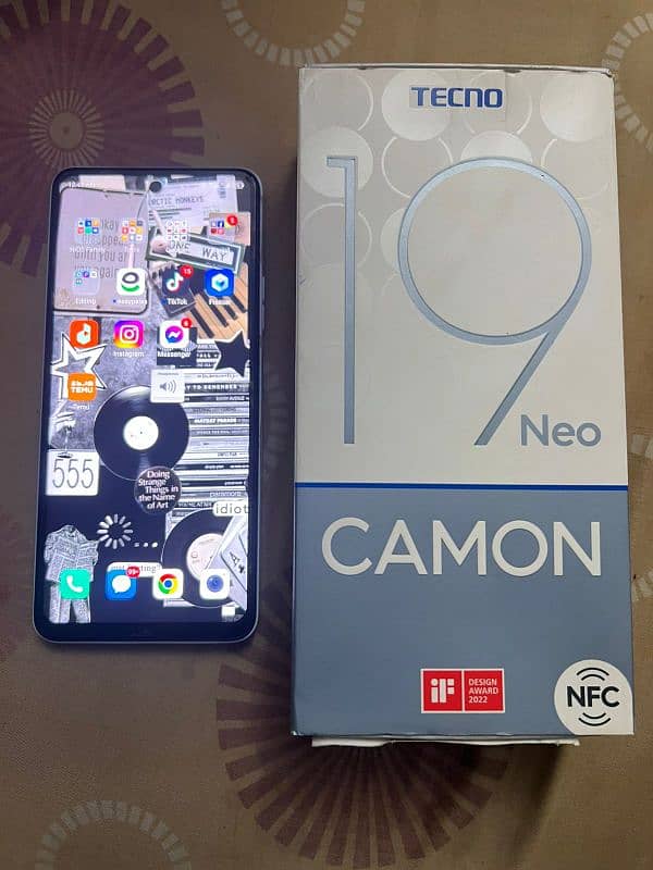 Tecno Camon 19 neo with Box & Charger 0