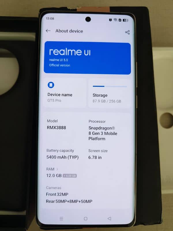 Realme Gt 5 pro BEAST FLAGSHIP (12-256][8GEN] 4