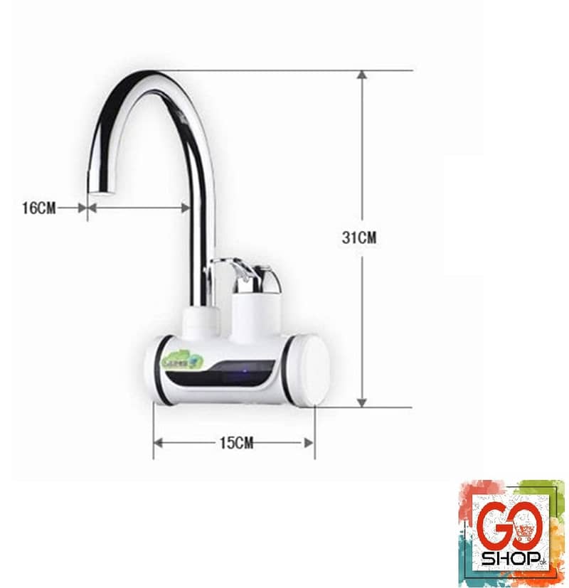 Instant Hot Water Faucet Tap | Electric Geyser Tap-A058201 6