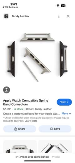 apple watch strap connector