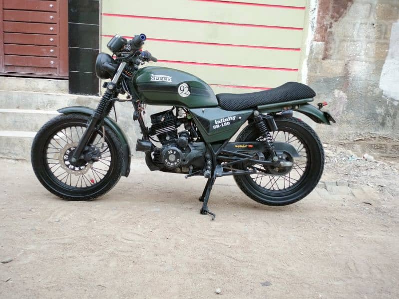 hi speed infinity 150 cc 2018 cafe racer Better Than CG 125 9