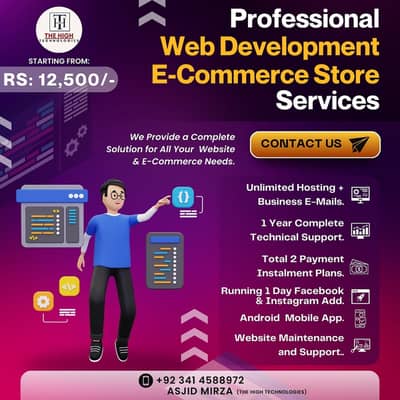 Develop any Type of Website & E-Commerce Store with Mobile App 12,500/