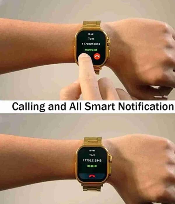 HK9 ultra Golden smart watch full HD 49 mm 2