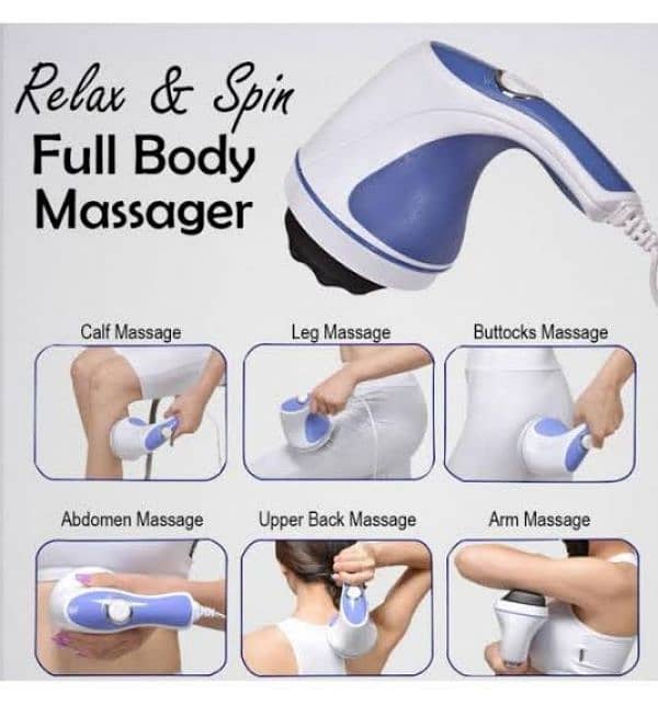 Full Body Massager | 5 Head Relax Spin Massager 0