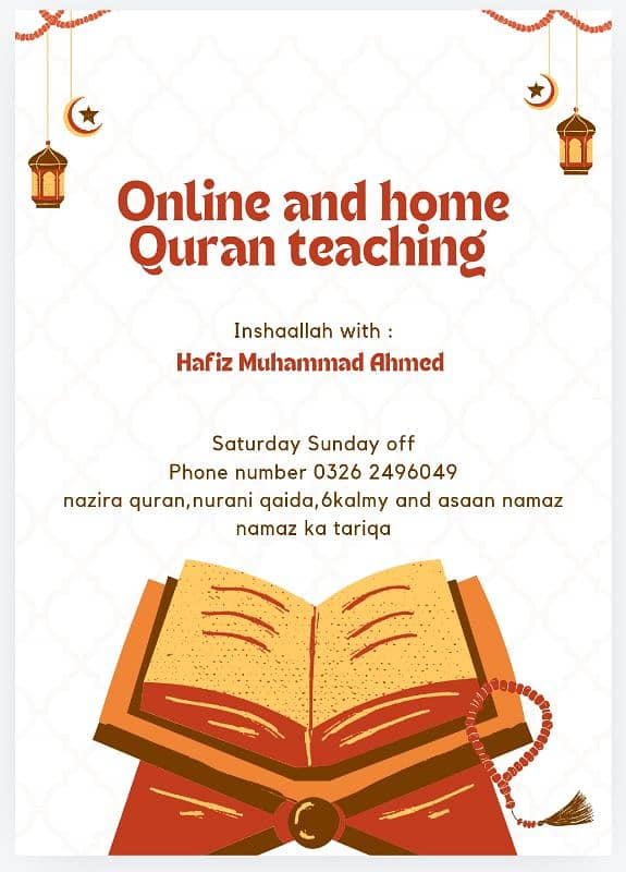 home Quran teacher in karachi 0