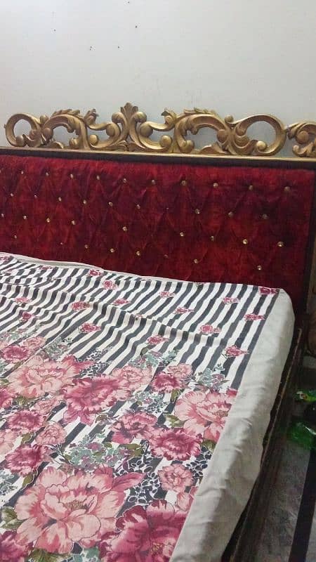 double bed mahroon colour 1