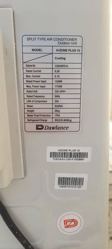 Dawlance 1 Ton AC For Sale 4