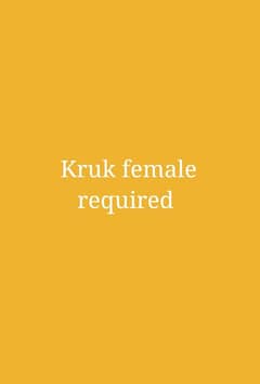 required Kruk female