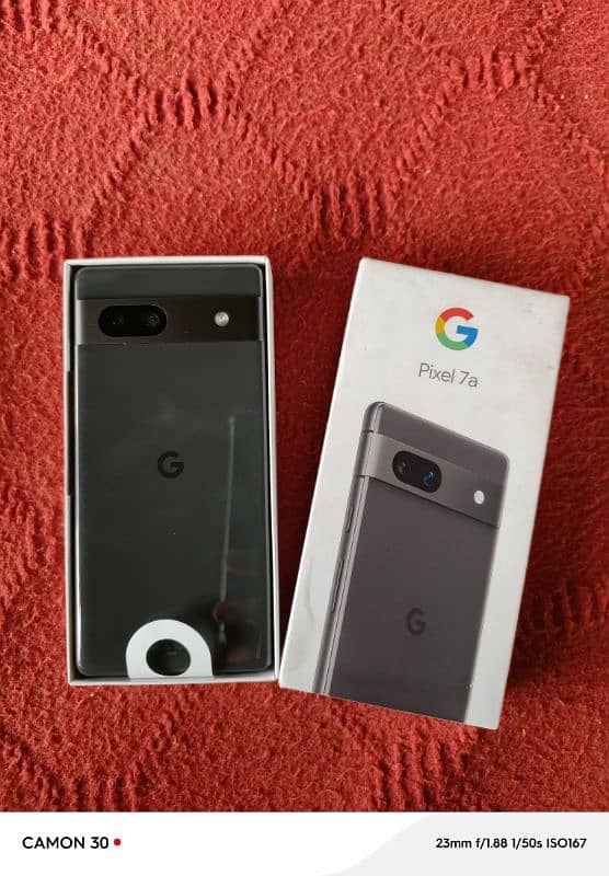 Google Pixel 7a (Just box open). 4