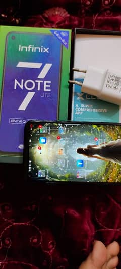 infinix note 7 lite 4/64 with box