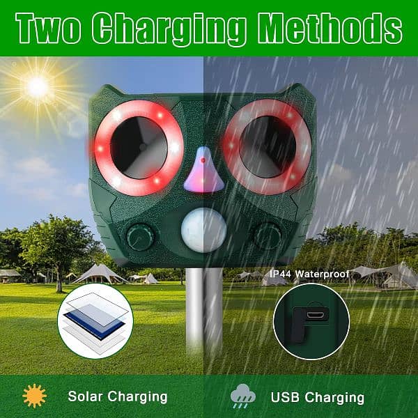 Amazon Branded Solar birds Ultrasonic Animal Repeller Pest control 3