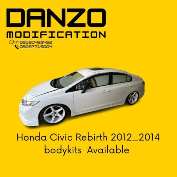 Hands Civic Rebirth 2012_2016 Fb2 Bodykits Available now 2