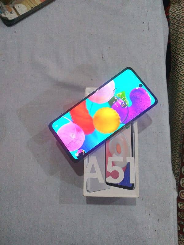 SAMSUNG A51 Mobile 6/128 Gb storage with Box no open no repair all ok 12