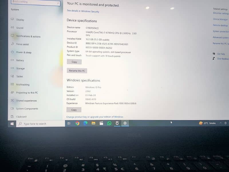 Dell xps laptop screen is broken 7