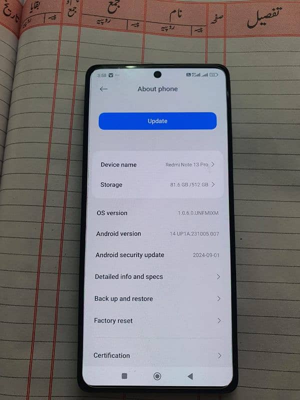 Redmi note 13pro 12+512 GB condition 10/10 9 month warranty ha 1