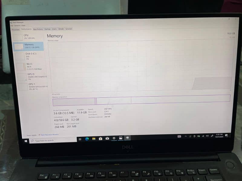 Dell Xps 15 9570 : Core i7 8th gen : 16/512 : 4Gb Nvidia Gtx: 4k/Touch 6