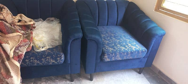 brand new royal blue sofas with good quality 1