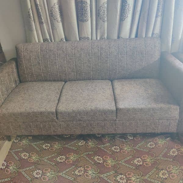 sofa set for sale in Rps 55k Turkish fabric cushions included 2