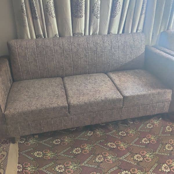 sofa set for sale in Rps 55k Turkish fabric cushions included 4