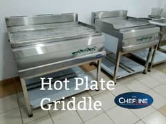 New Fryer, Hot plate, Stove, Sink, Table, Hood, ducting,  Restaurant
