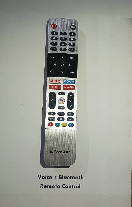 Ecostar Smart Remote Control for Android Led Tv 03008010073 7