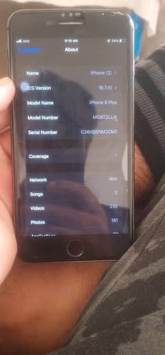 I phone 8 plus Pta Approved 64gb iOS 16 updated