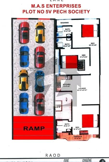 Booking Available In PECHS Block 2 Upper Portion Sized 100 Square Yards For Sale 2