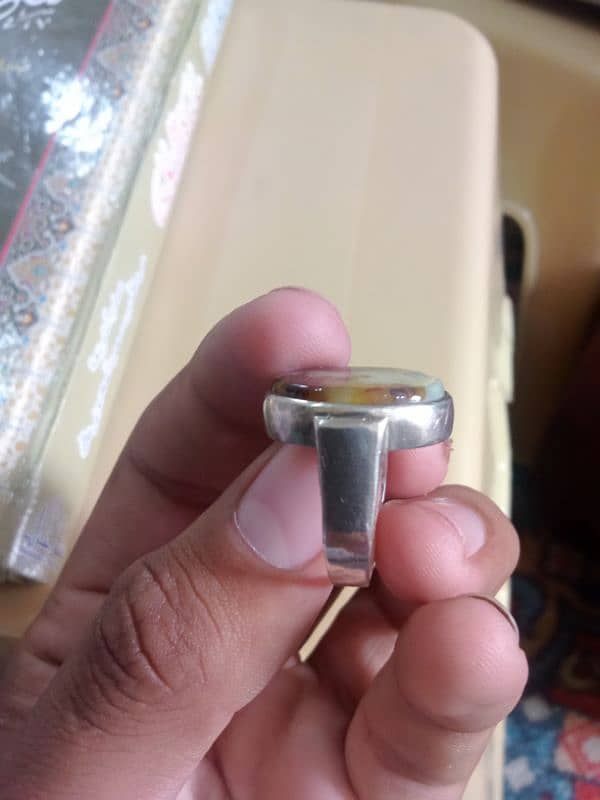 real aqeq stone ring 0