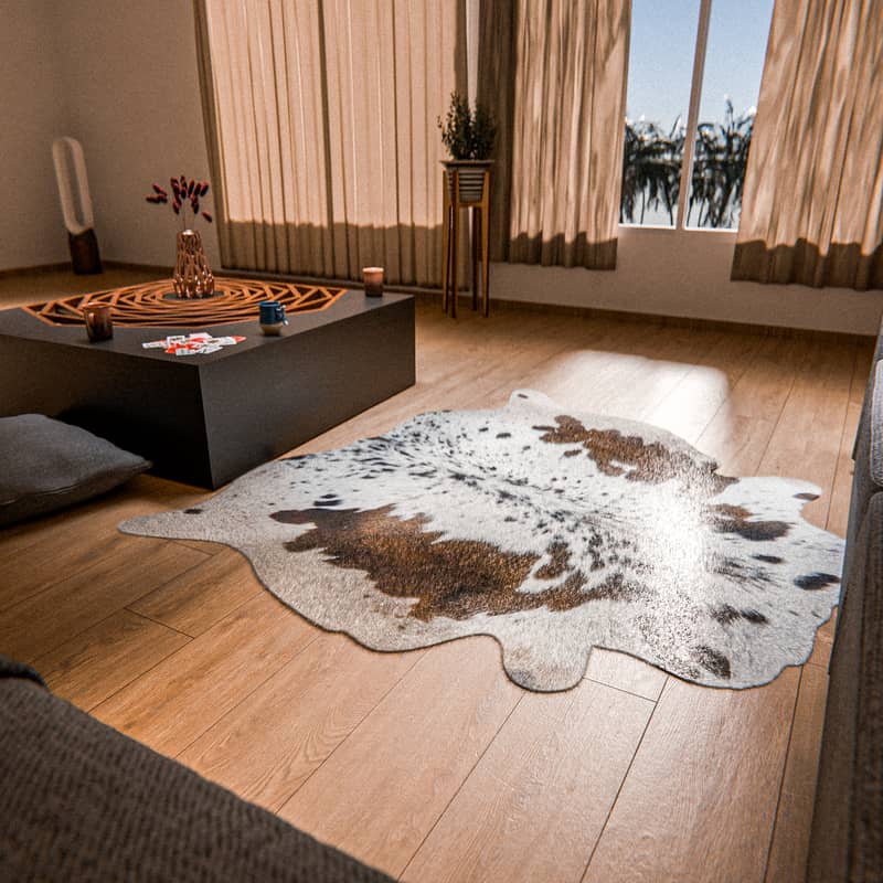 Rug Sheepskin Furry Rug /rug room / home decor /Patchwork rug/cowhide 17