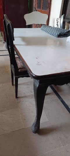 big dining table with 4 chairs