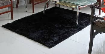 black Turkish center rug