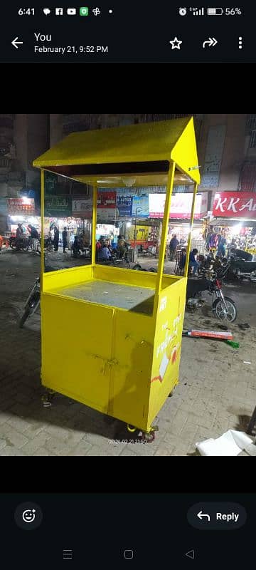 french fries counter stall 2