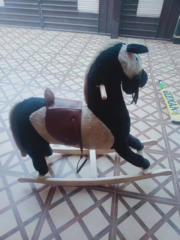 stuffed wood horse for kids 2