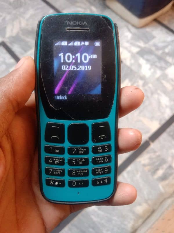 Nokia110 with box charger green opal beautiful colour 1