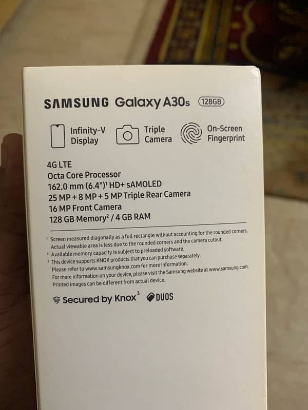 samsung a30s pta with box 4/128 8