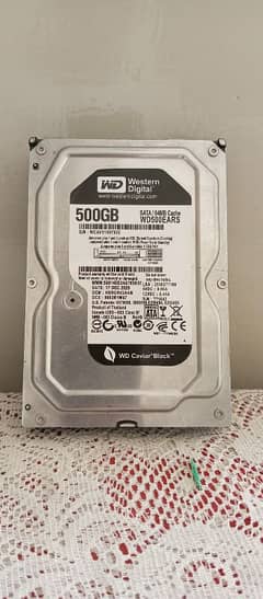 WD 500gb Hard Disk HDD Black