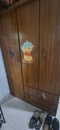 Wooden wardrobe