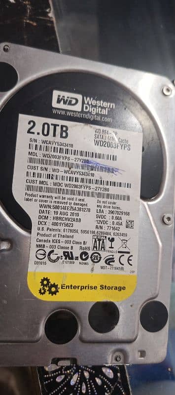 Western digital HDD 2TB for sale 1