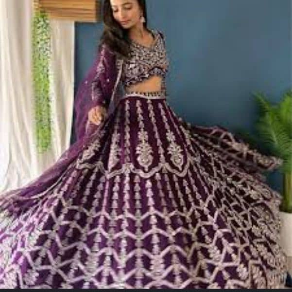 bridal purple color ki Maxi full Bhari Hui Nago wali 4