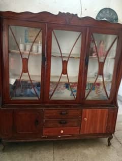 Wooden showcase for sale only 7000