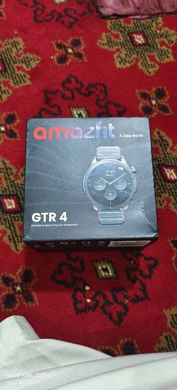 Hi guys iam seal my smart watch xiaomi Amzfit GTR 4 full box 10by10 12