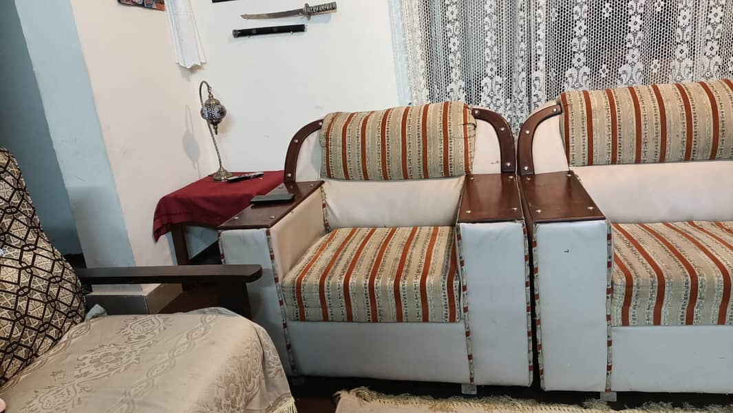 6 Seater Sofa//Sofa Set For Sale//wooden Sofa//3+2+1 seater Sofa Set 5