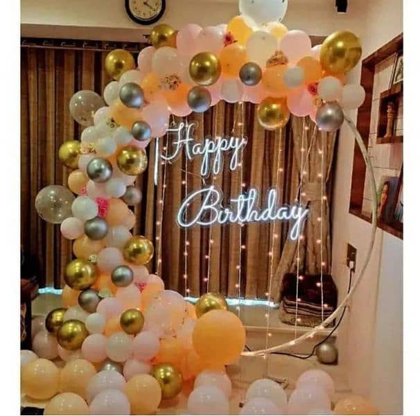 Birthday Anniversary wedding Event Planner Decorations ballon 3