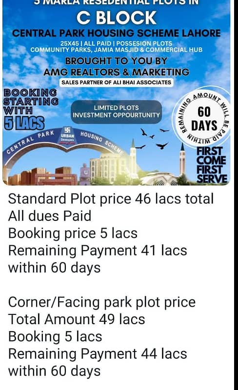 FACING PARK PLUS CORNER PLOT FOR SALE 0