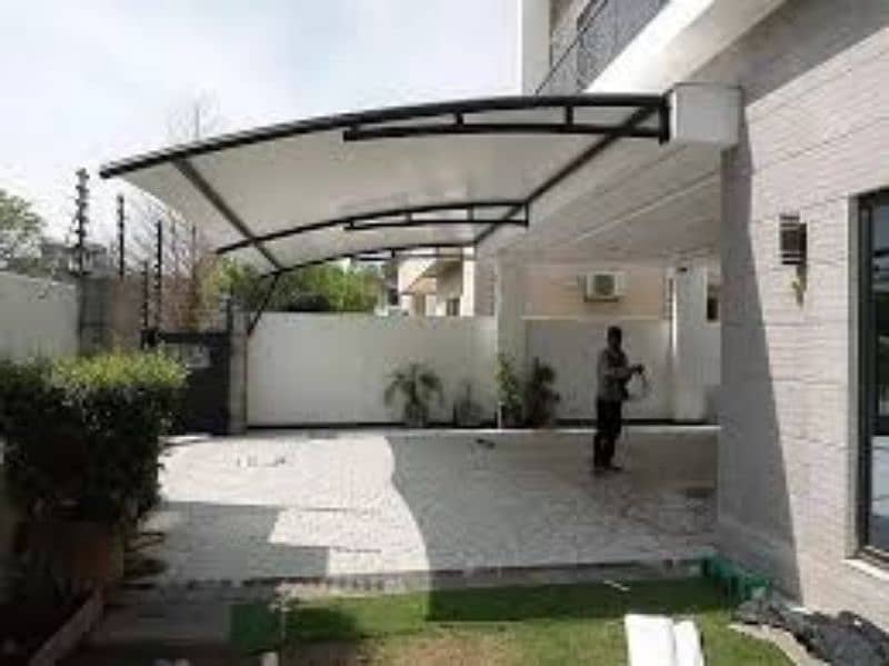 Wall mounted shades - Pvc tensile parking - Swimming pool shed- Canopy 1