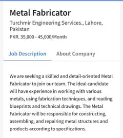 Metal Fabricator