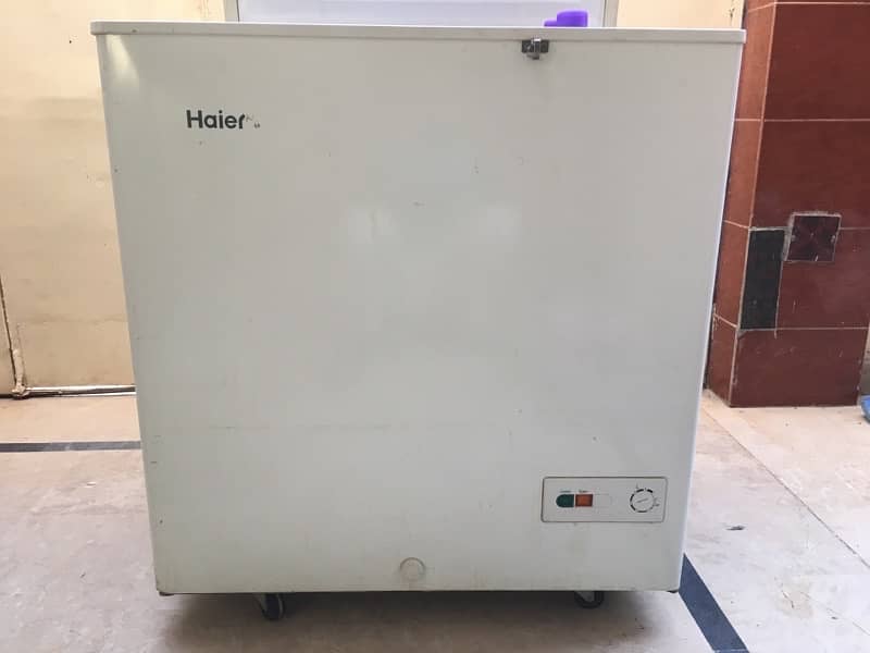 haier deep freezer slightly use like new  model 245SD 2