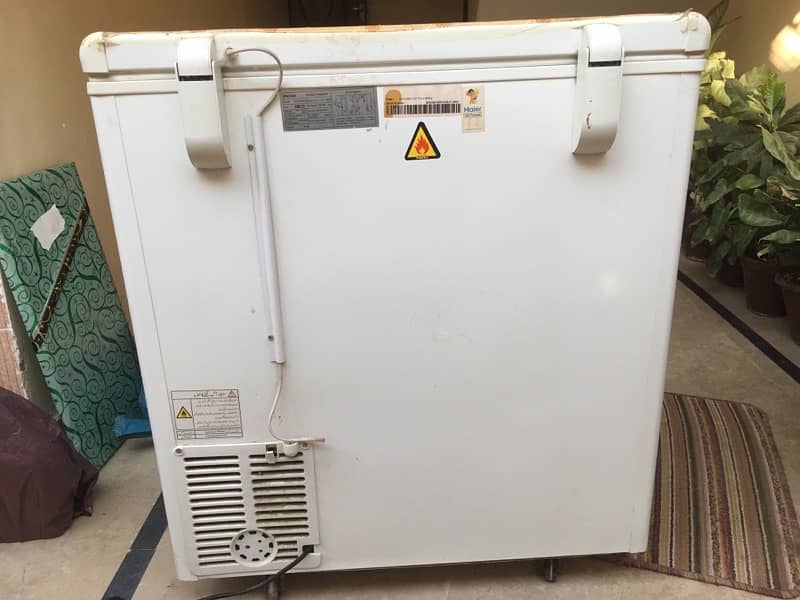 haier deep freezer slightly use like new  model 245SD 3